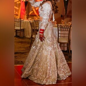 Heavy lehenga for sangeet/ reception.